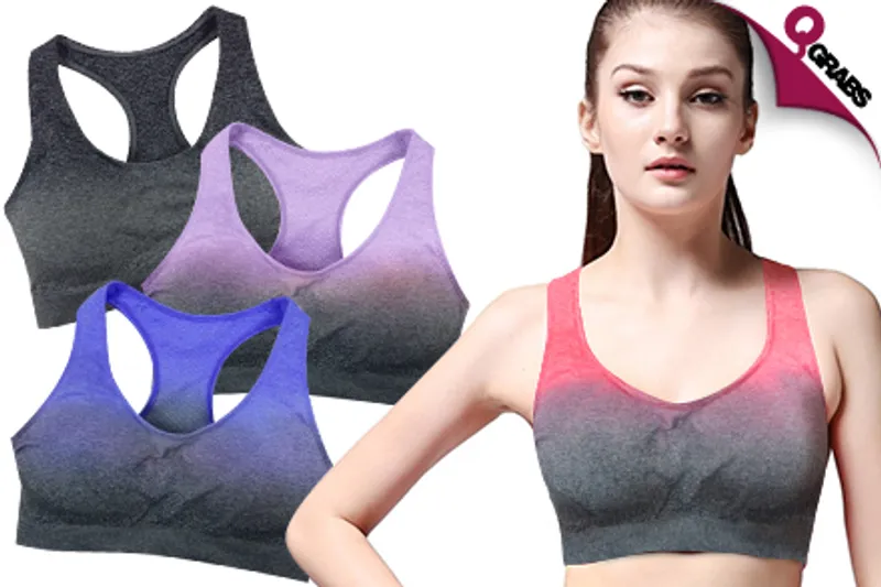 For QR39 Be Comfortable ALL The Time with Wireless Padded Sports Bras - Choose from 4 Colors & 3 Sizes! (QR89 Value)